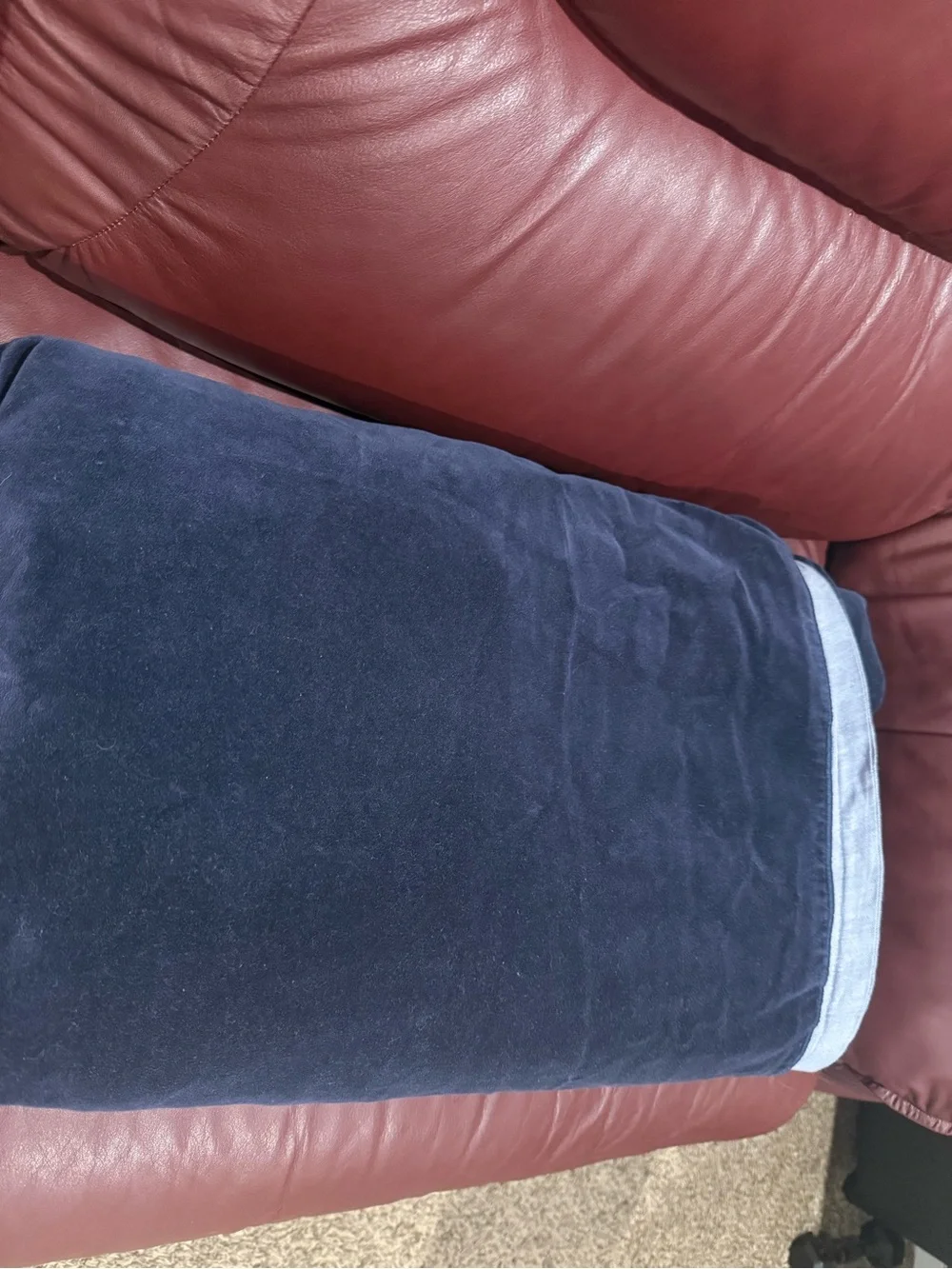 O&O by Velvet-Twill Duvet Cover Set in Navy